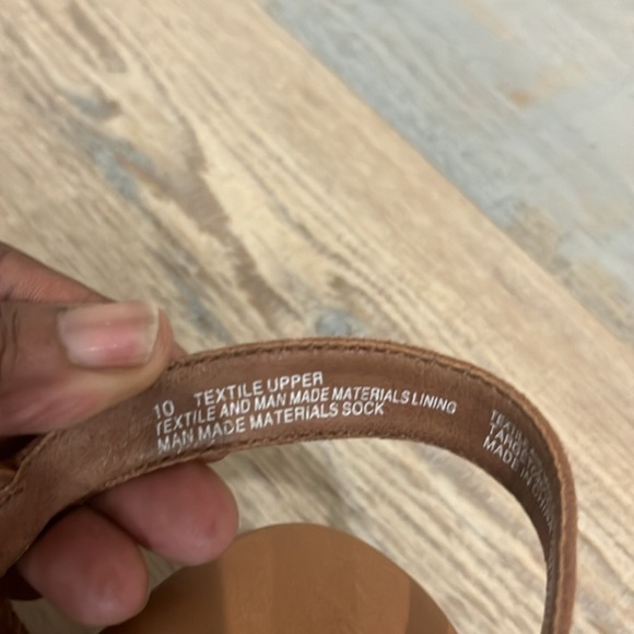 Universal Thread Cognac Eleanor 2.5" Block Heeled Sandal Brown BOHO Size 10 - Picture 3 of 10